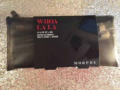 Morphe Whoa La La Lip & Eye Palette Set Bag Shadow & Crease Brush • $21.85