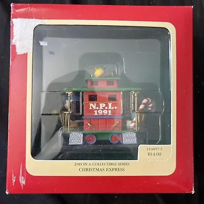 1991 Carlton Cards Heirloom Collection Ornament - Christmas Express Caboose  New • £8.63