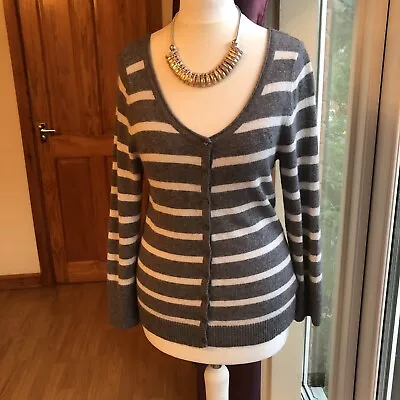 Abercrombie And Fitch. Rabbit And Mixed Fibre. Soft Touch Striped Cardigan. • £14.99