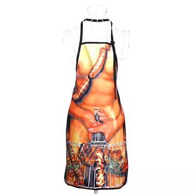 Funny Apron Muscle Man Apron Dinner Party Cooking Apron Adult Cuisine Pinafo --❤ • $4.55