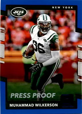 2017 Donruss Muhammad Wilkerson Press Proof Blue New York Jets FOOTBALL CARD 232 • $1.79