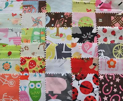 I Spy Novelty Girl Fabric 5  Squares Charm Pack 30 Different Pieces 100% Cotton • $15