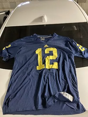 Tom Brady Michigan Jersey  #12 Adidas Size 2XL • $0.99