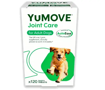 Lintbells YuMOVE Dog Joint Supplement For Stiff Adult Dogs - 120 Tablets • £21.76