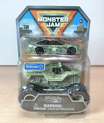 Monster Jam Soldier Fortune Monster Truck Racecar 1:64 Scale New • £26.95