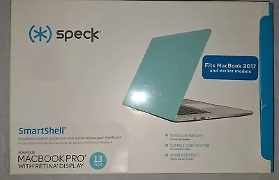 Speck SmartShell Transparent Case Macbook Pro Retina 13 Inch Mykonos Blue • $19.97
