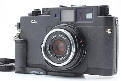 [NEAR MINT+++ W/ Grip] Voigtlander BESSA R2A Black Camera 35mm F/2.5 Lens JAPAN • $1649.99