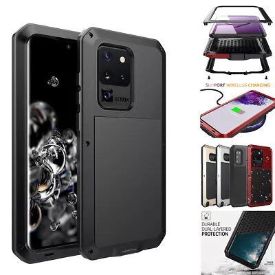 For Samsung Galaxy S20 Note20 Ultra S10 S9 Shockproof Aluminum HEAVY DUTY Case • $25.99