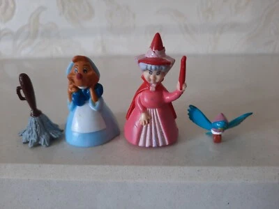 £12.99 • Buy Disney Princess Suzy Mouse & Fairy Godmother 1.5  Mini Figures Rare Mice & Bird