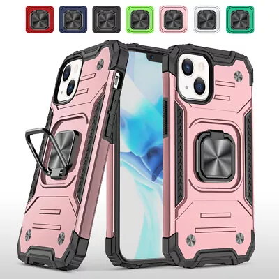 $6.99 • Buy For IPhone 14 13 12 11 Pro Max X XR 8/7 Plus SE Armor Case Shockproof Ring Cover