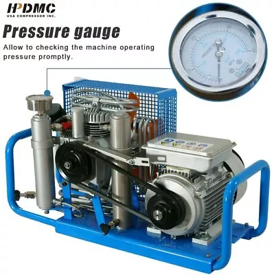 12L 110V 4500Psi Air Compressor 1.5KW 2HP For Scuba PCP Paintball Tank Refill • $1699