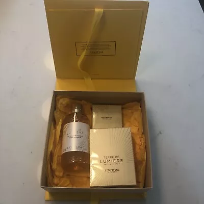 L’Occitane Gift Set Terre De Lumiere. Shower Gel Eau De Parfum Soap. NEW • £7.50