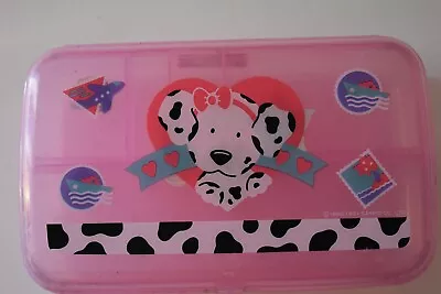 Vintage Sanrio 1990 Spottie Dottie Pencil Box Storage Case With Tray • $55