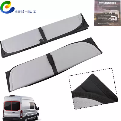 For Ford Transit Van High&Medium Roof Insulated Blackout Rear Door Window Covers • $115.93