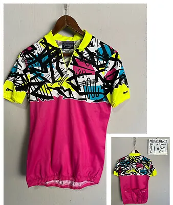 Tommaso Italy Team Mens Cycling Size Large Great Condition Multicolor Zip Up • $28