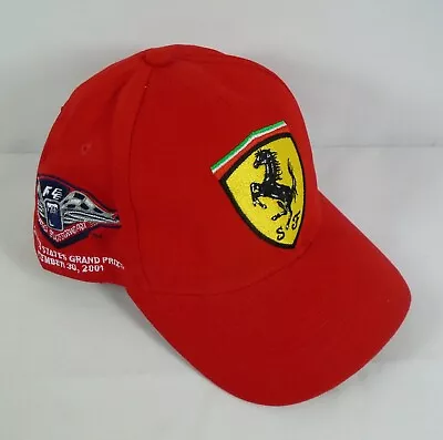 Ferrari & 2001 SAP United States Grand Prix F-1 Indianapolis Event Hat Formula-1 • $249.99