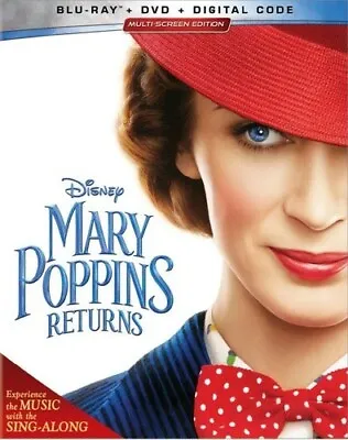 Mary Poppins Returns (Blu-ray + DVD 2018) • $7