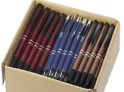 5lb Box Of Assorted Misprint Ink Pens Bulk Ballpoint Pens Retractable Metal Lot • $36.99