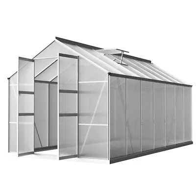 Greenfingers Greenhouse Aluminium Green House Garden Shed Polycarbonate 4.1x2.5M • $566.64