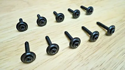 10 Black Lower Door Panel Screws! Fits Classic Vehicles - Car Pickup Wagon Etc • $8.95