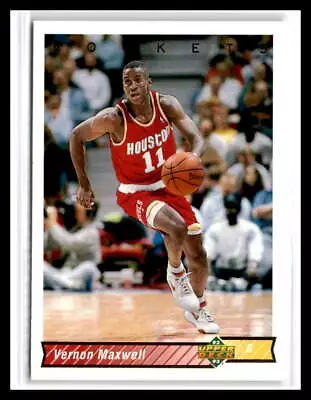 Vernon Maxwell 1992 Upper Deck   #172  Houston Rockets • $1.75