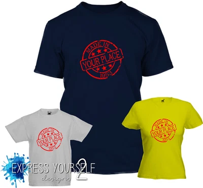 MADE IN PLACE 1953 - 70th Birthday T-Shirt (2023) Gift Premium Quality • £9.99