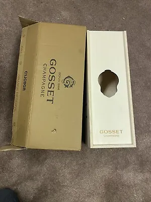 Gosset Champagne Empty Wooden Display Box 3 Liters Litres Grande Reserve • $25