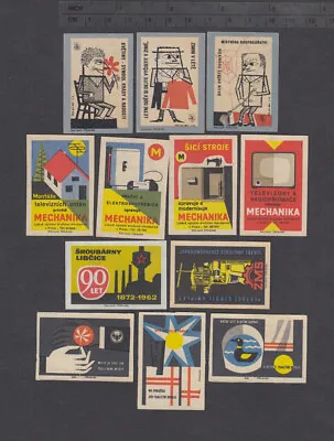 Series Of Old Czechoslovakian Matchbox Labels From 1962 /2618-2630-1/ • $0.99