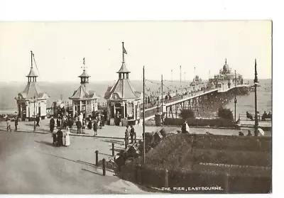 Postcard -W014 -eastbourne View Of The Pier • £3.20