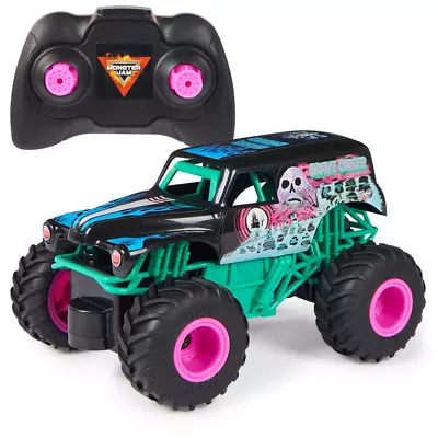 Grave Digger Remote Control Monster Truck 1:24 Scale Nitro Neon Themed • $29.99