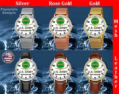 US Army Military Police Corps Personalized Wristwatch. Made In The USA. • $24.95