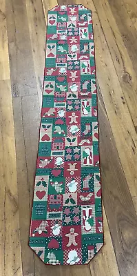 Vintage Christmas Long Table Runner Quilted Country Farm House • $21.91