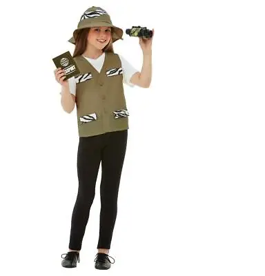 Child Explorer Boys Girls Safari Hunter Fancy Dress Party Costume • £17.29