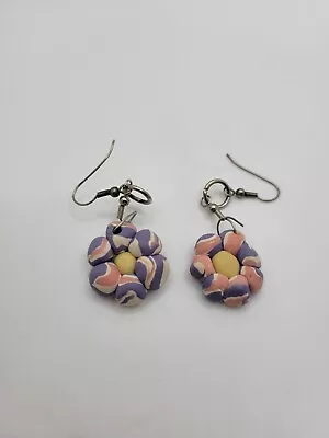 Vintage Flower Petal Earrings • $7.20