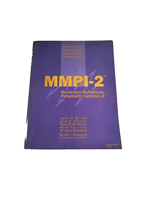 MMPI-2 (Minnesota Multiphasic Personality Inventory-2) Revised Edition • $209.96