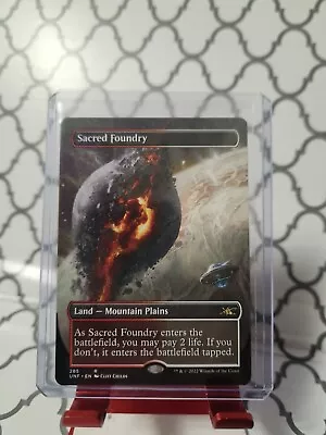 Sacred Foundry  (Borderless 285) Rare MTG Unfinity Out-of-Pack Quality • $35