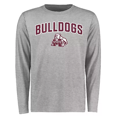 Men's Ash Mississippi State Bulldogs Proud Mascot Long Sleeve T-Shirt • $34.99