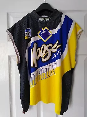 Vintage Motocross Jersey XL  Moose XCR Off Road 1990s Used Customised MX Top Evo • $12.42