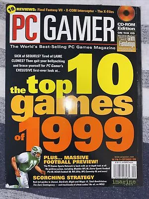 PC Gamer Magazine- Top 10 Games Of 1999- Vol. 5 No. 9 September 1998 • $10