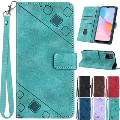 For Vivo Y77 Y33S Y17 Y15 Y12 Y51A V23e Case Leather Magnetic Wallet Flip Cover • $13.69