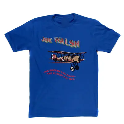 Vintage JOE WALSH For Fans Heavy Cotton Blue All Size Unisex Tee Shirt AA1257 • $23.04