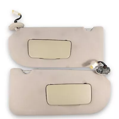 1999-2003 Mitsubishi Galant Driver & Passenger Side Sun Visor Pair Set Tan Cloth • $69.95