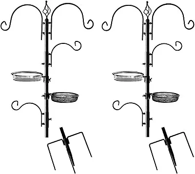 2 Pack Ashman Deluxe Bird Feeding Station Multi Feeder Pole Stand Kit • $60.99