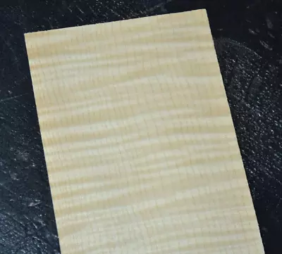 Curly Maple Wood Veneer Sheet 4 X 16 Inches 1/42nd                       4669-72 • $3.99