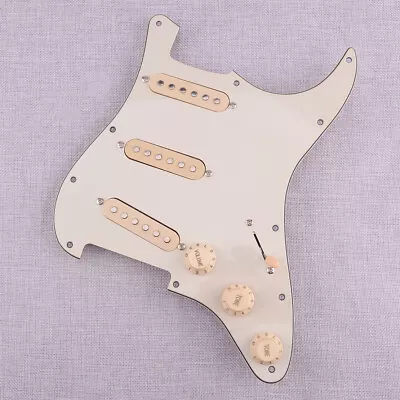 Prewired Loaded Pickguard Fit For Fender Strat Guitar Parts SSS • $45.25