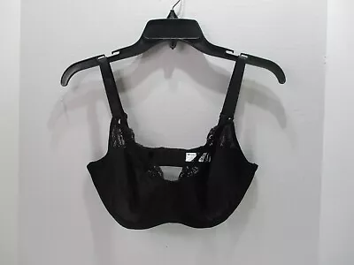 Wacoal Bra Womens 34DDD Black Underwire Shirt Hook Eye Back Adjustable Straps • $29.99