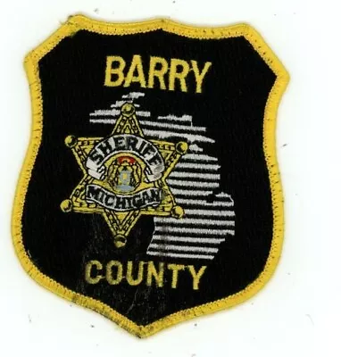 Michigan Mi Barry County Sheriff Nice Shoulder Patch Police • $5.99