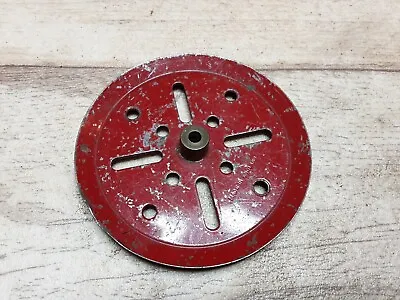 Meccano #19b  3  Pulley Red 1945 -47 MIE Stamped • £1.25