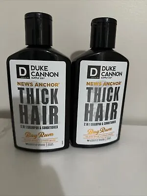 Duke Cannon Bay Rum New Anchor Thick Hair 2-in-1 Shampoo 2pk X 10 Oz NEW • $15