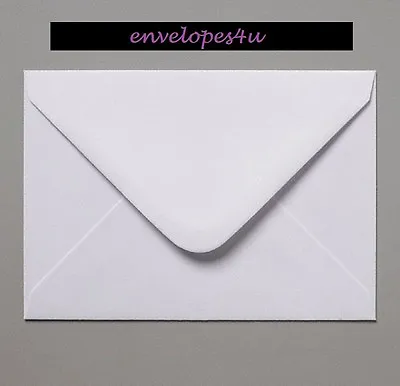 C5 White Envelopes For A5 Cards 100gsm Gummed Diamond Flap Craft FREE P&P !!! • £9.89